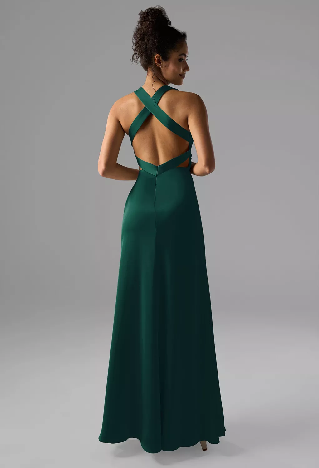 AW Erika Hunter Green  Cocktail Wedding Guest Dresses